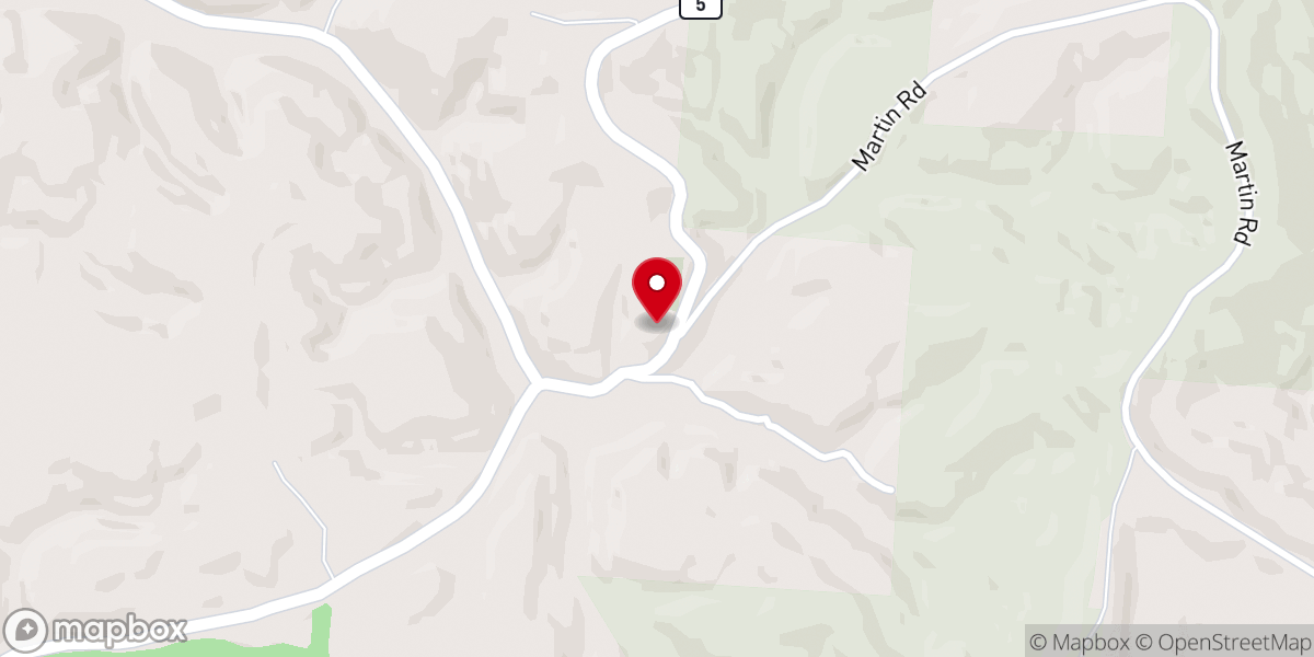 Map showing location of Oakland Chapel