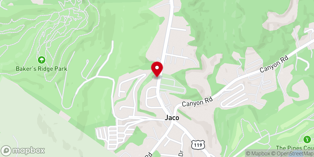 Map showing location of Mount Union United Methodist Church