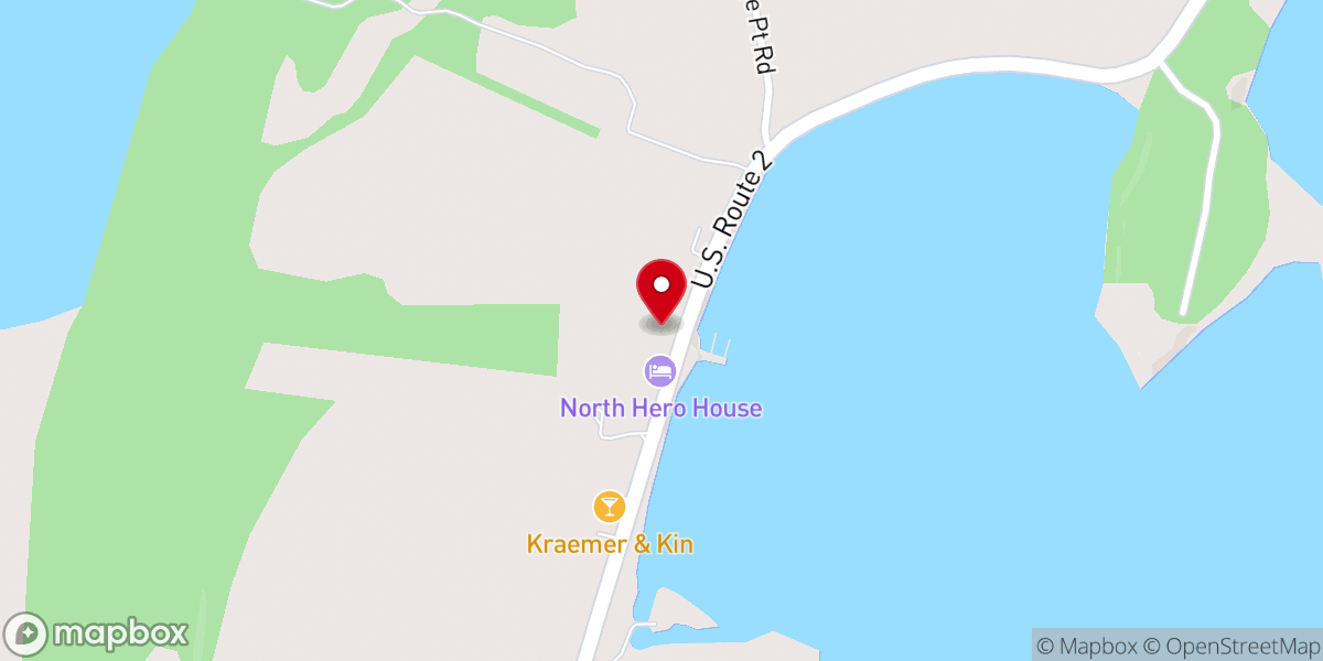 Map showing location of Champlain ISL United Methodist