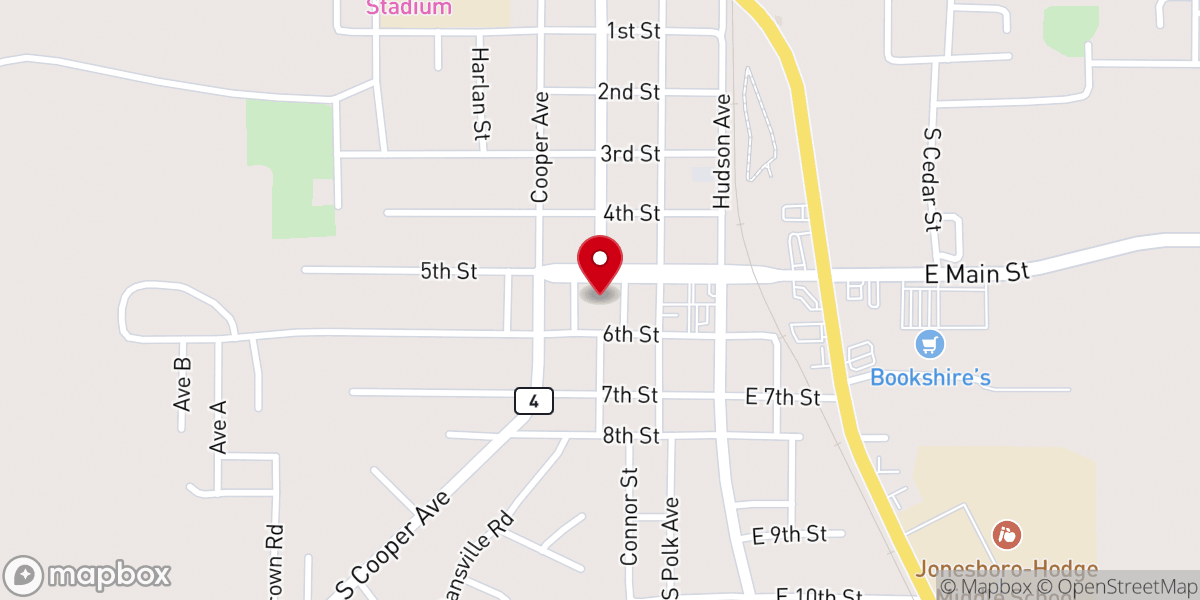 Map showing location of Jackson Parish Clerk of Court
