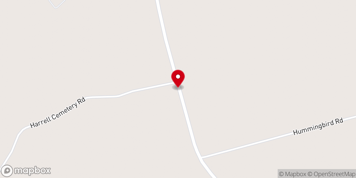 Map showing location of Lower Corinth Freewill Baptist Church
