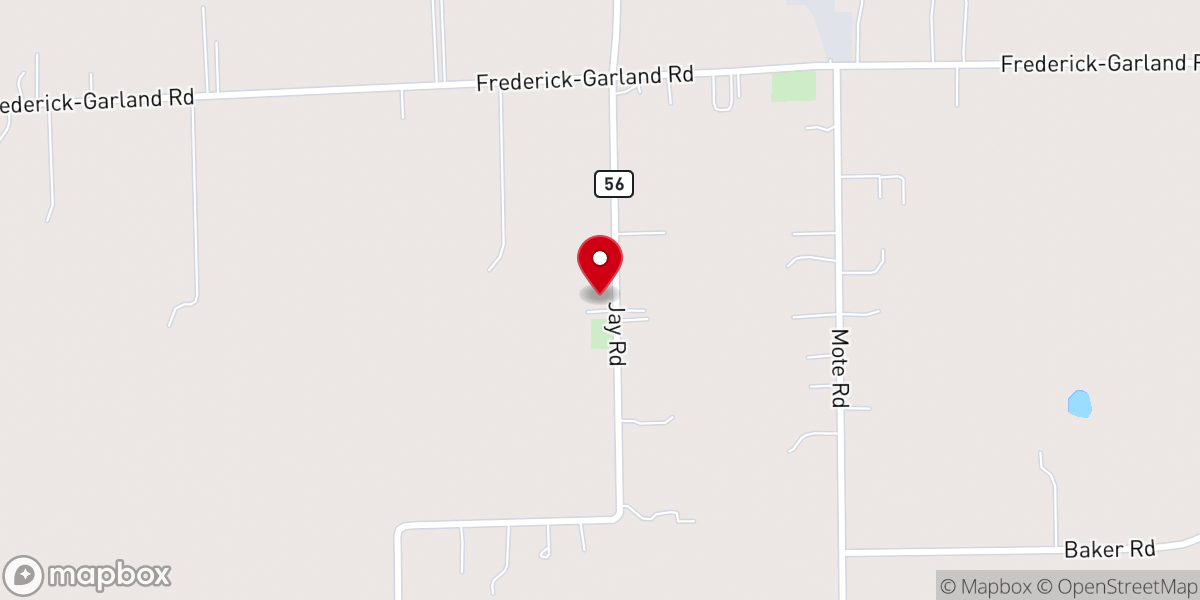 Map showing location of Highland Brethren In Christ