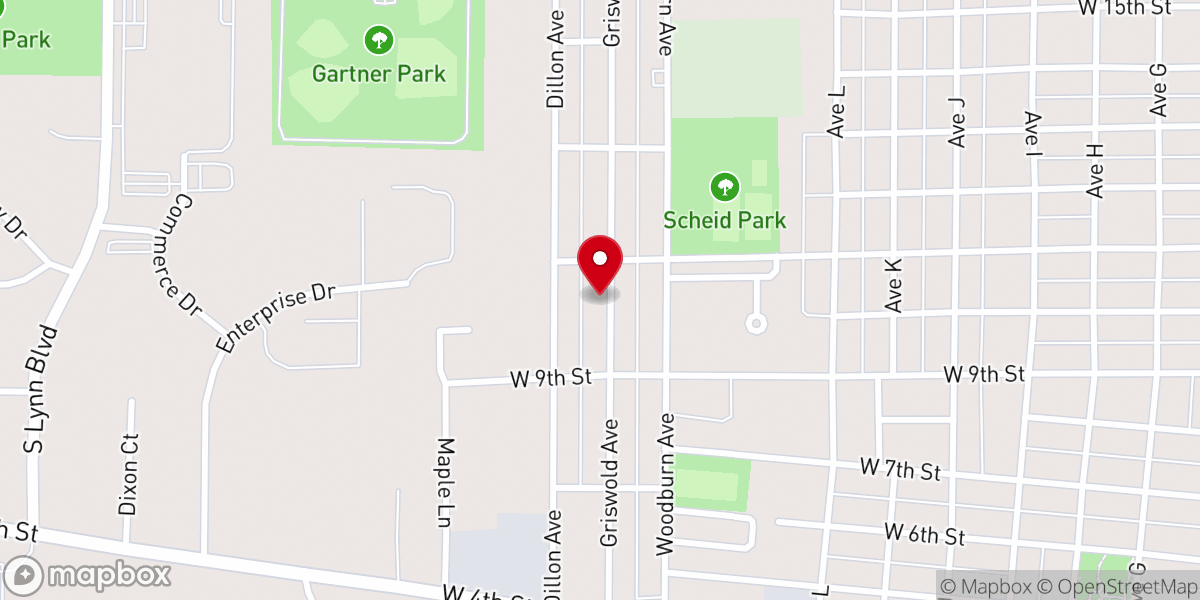 Map showing location of Living Bread Fellowship