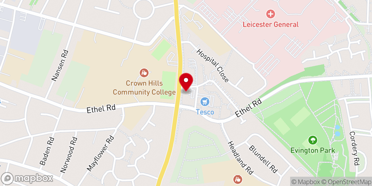Map showing location of St Paul's RC Church. (Polish)