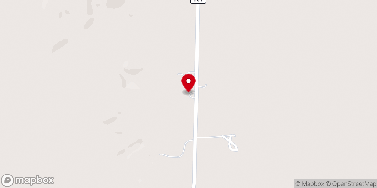 Map showing location of Trinity Free Will Baptist Church