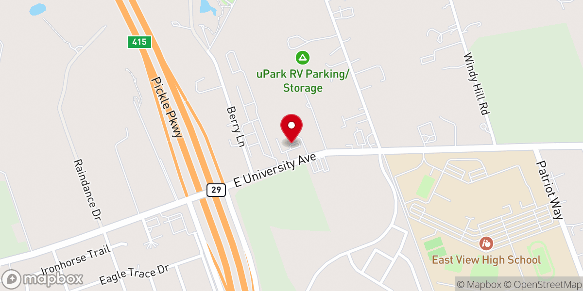 Map showing location of King's Covenant Church