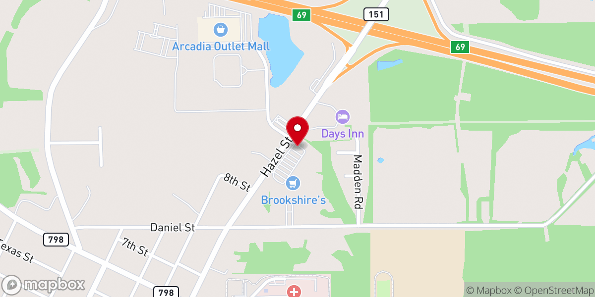 Map showing location of Bienville Council On Aging