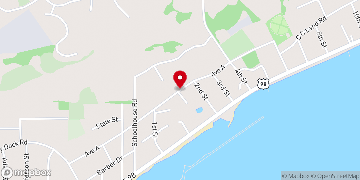 Map showing location of First Baptist Church Eastpoint - Food Distribution Center