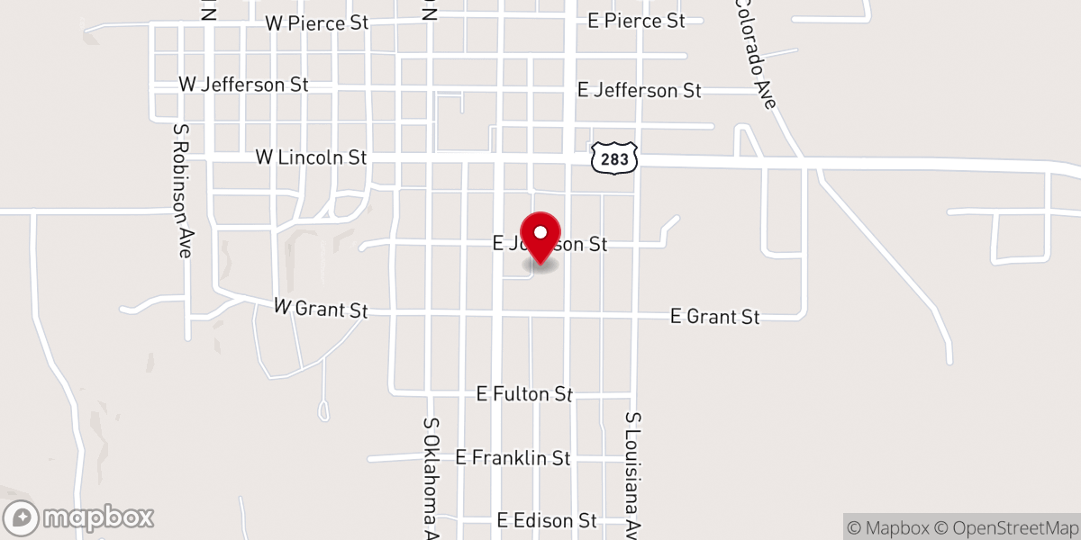 Map showing location of Assembly of Jesus Christ Church