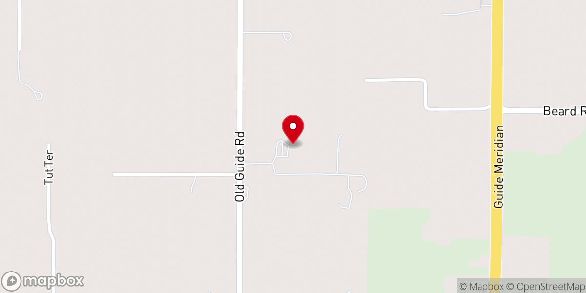 Map showing location of Mountain View Christian Reformed