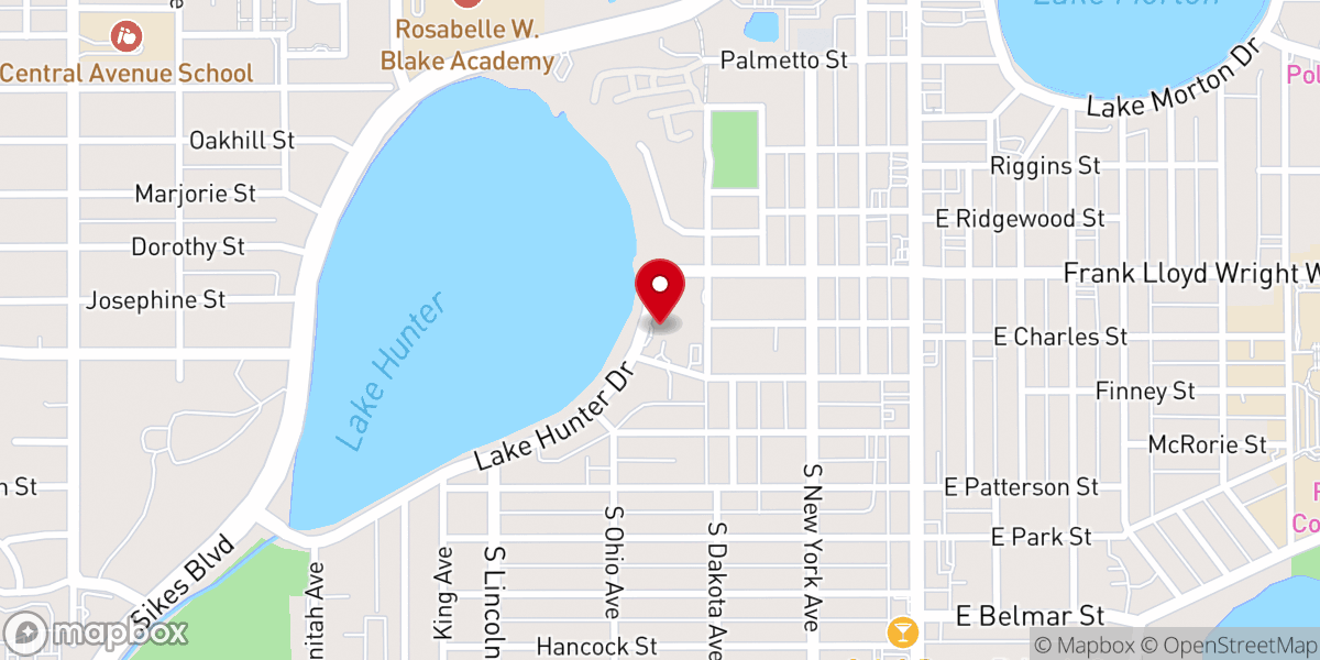 Map showing location of Macedonia Primitive Baptist Church
