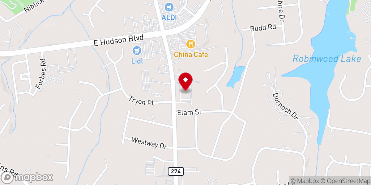 Map showing location of Legacy Church Charlotte