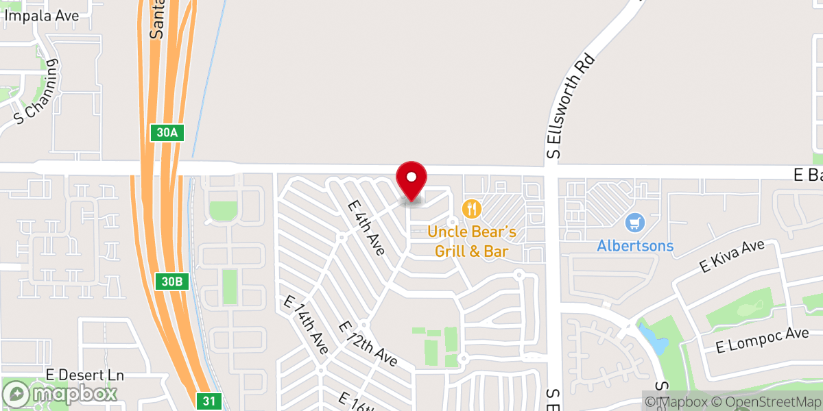 Map showing location of Faith Tabernacle Baptist Church of Mesa