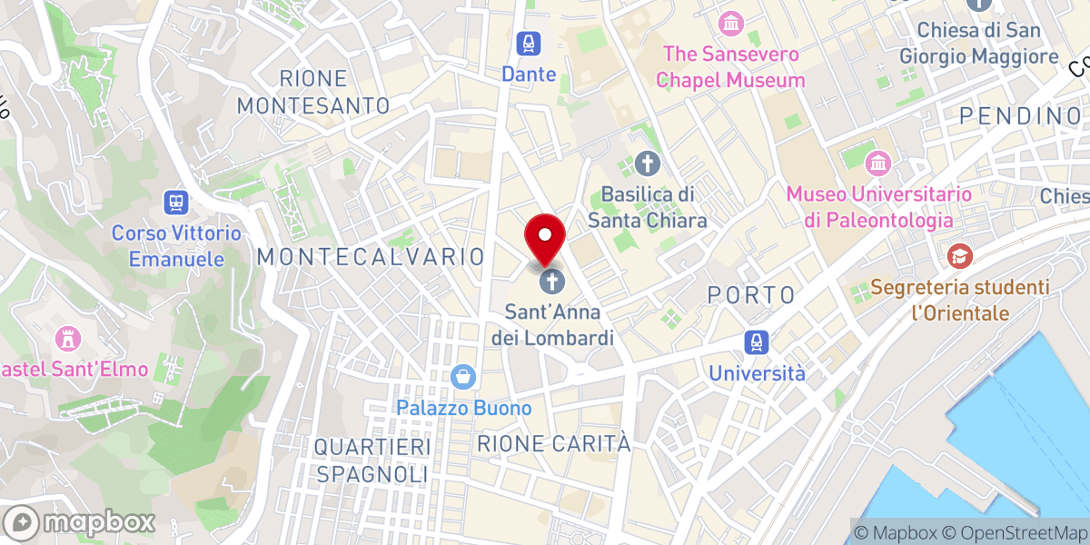 Map showing location of Complesso Monumentale Sant'Anna dei Lombardi