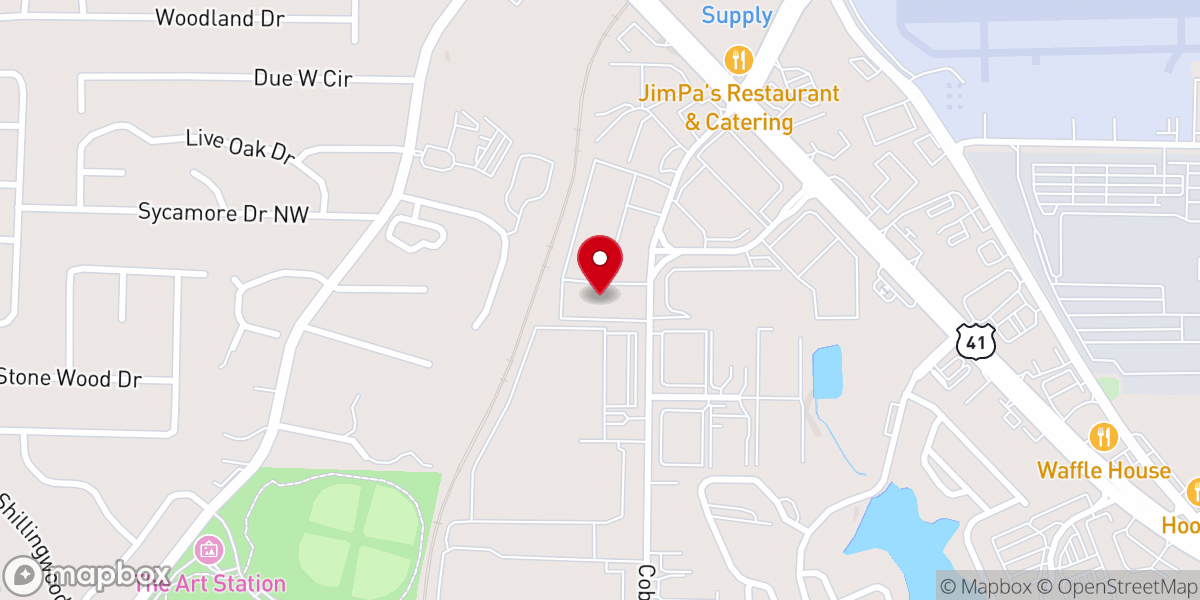 Map showing location of Men Step up Inc