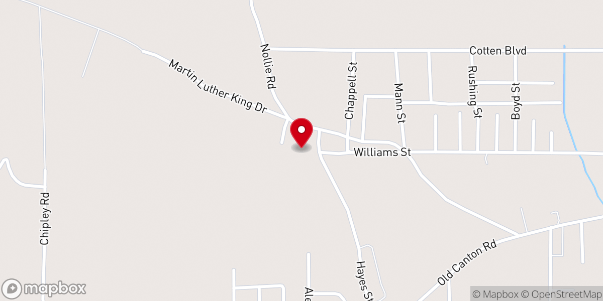 Map showing location of Abundant Life Apostolic Church