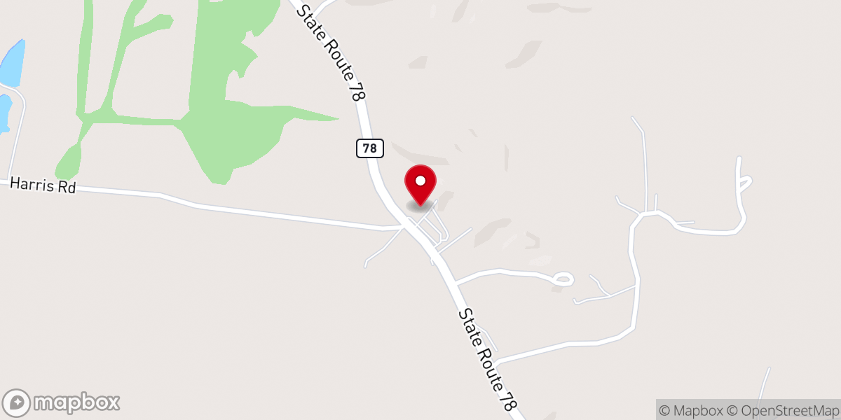 Map showing location of Springhill Church