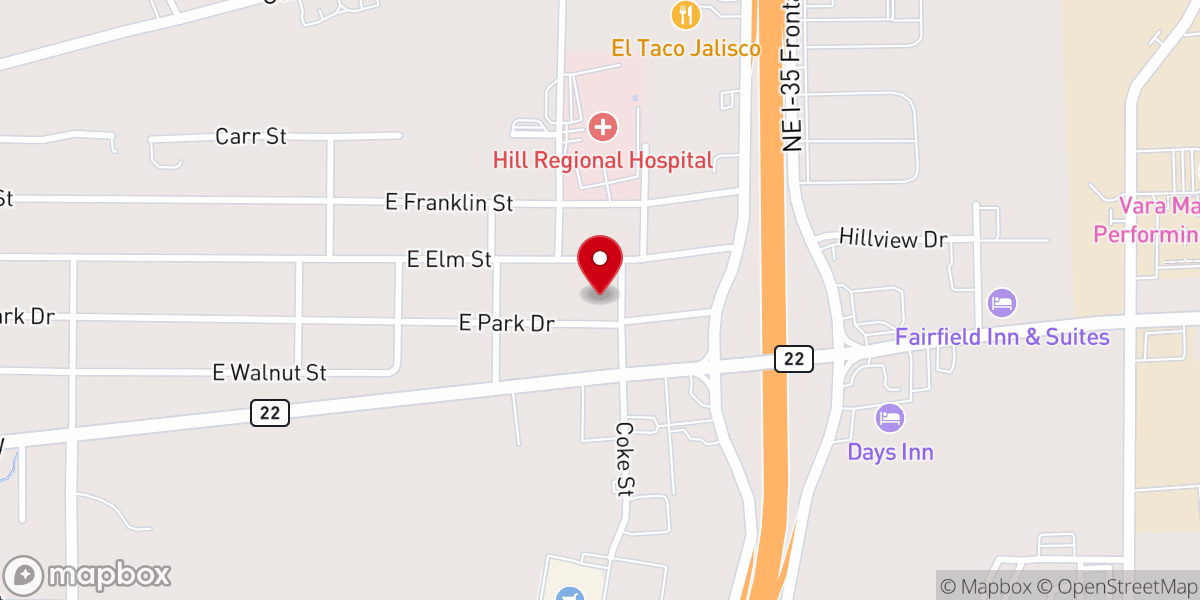 Map showing location of St. Mary's Episcopal Church