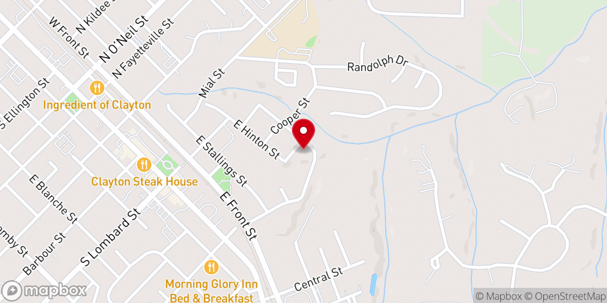 Map showing location of Light Church of Clayton
