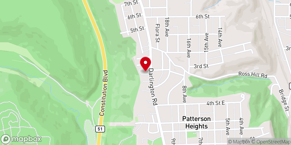 Map showing location of First Reformed Presbyterian Church, RPCNA