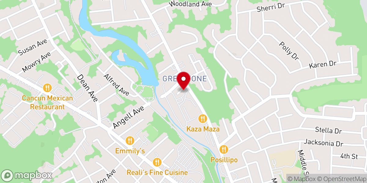 Map showing location of Greystone Methodist Church