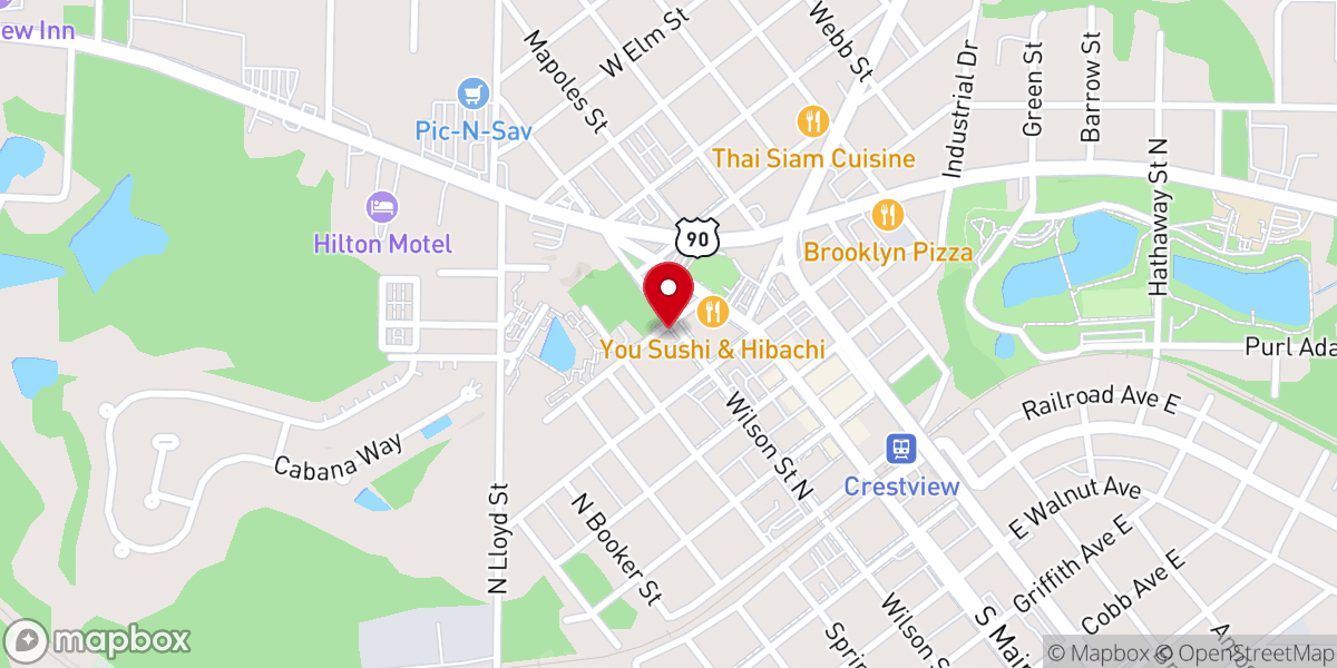 Map showing location of Convergence Church