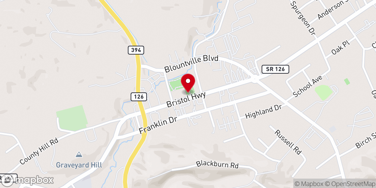 Map showing location of The Chapel Cross at Fellowship Park