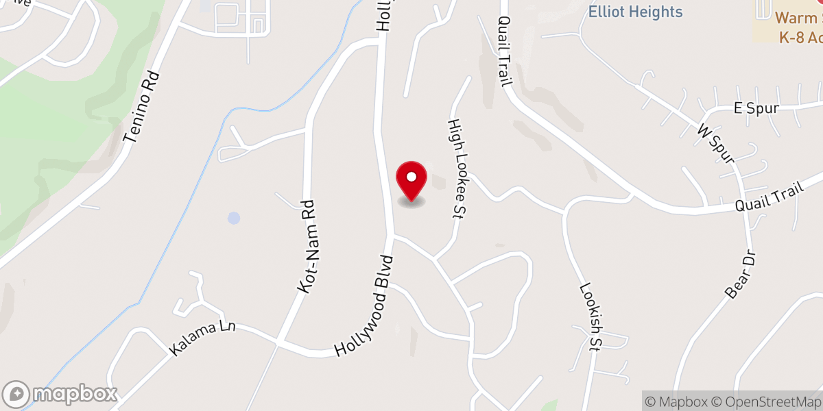 Map showing location of Warm Springs Full Gospel Church