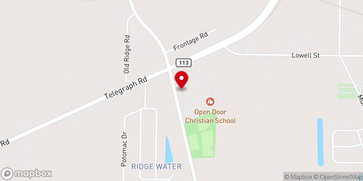 Map showing location of Open Door Counseling & Community Center