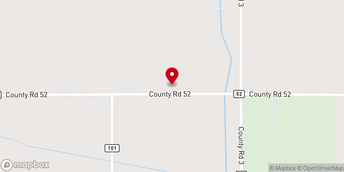 Map showing location of Maple Lawn Amish Mennonite Church