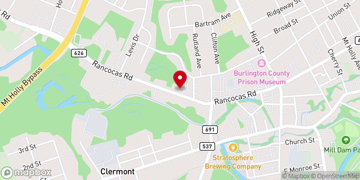 Map showing location of Pentecostal Church of God