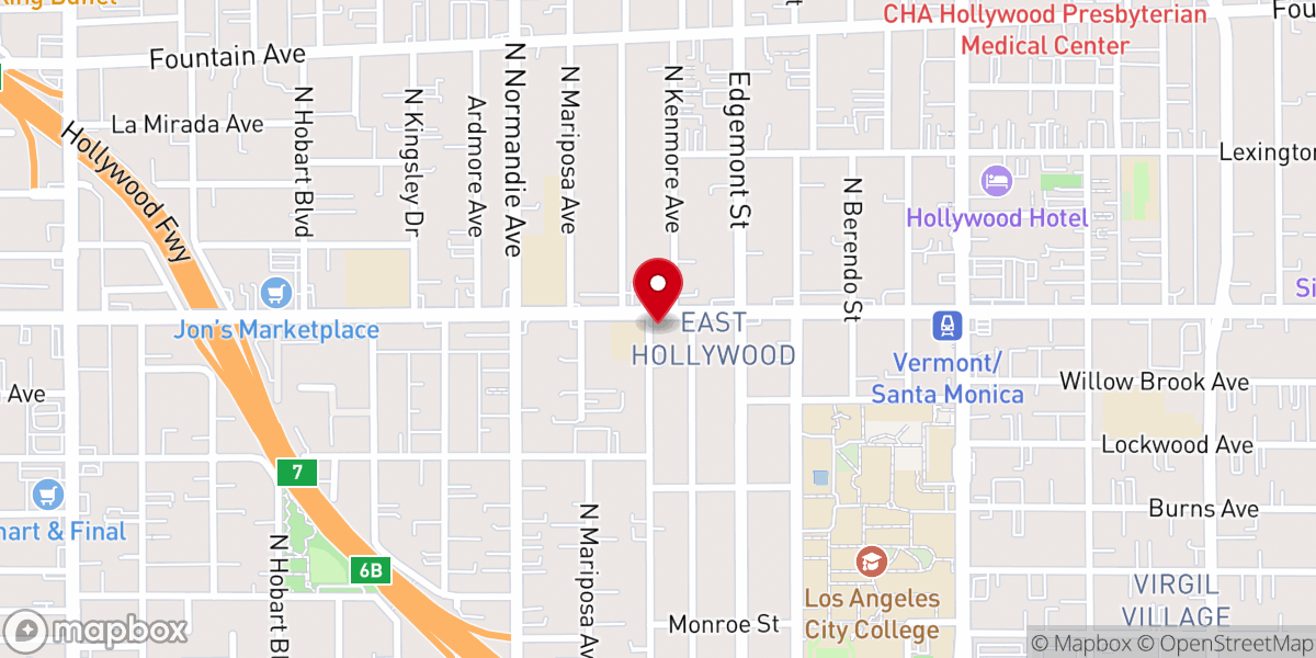 Map showing location of Immaculate Heart of Mary Church