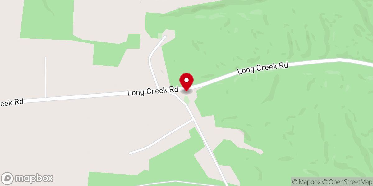 Map showing location of Corinth Church