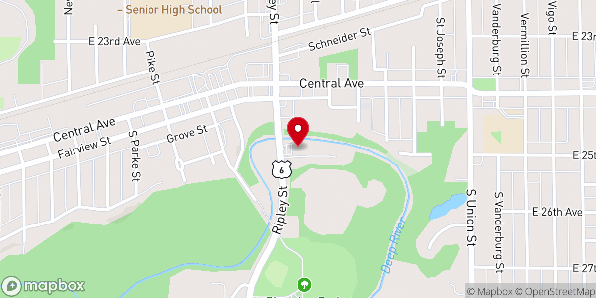Map showing location of Deja Vu Showgirls