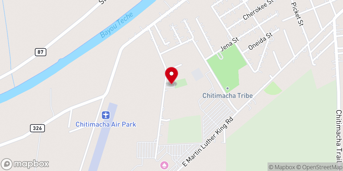 Map showing location of Mount Pleasant Church