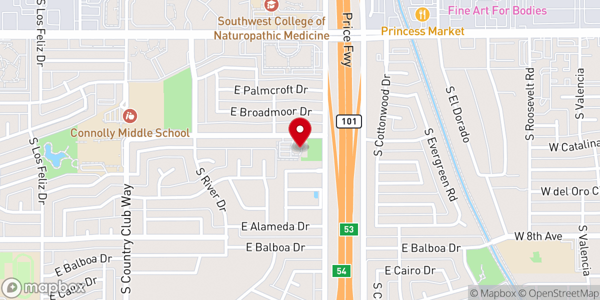 Map showing location of Telugu Christian Church, Phoenix , Arizona - తెలుగు క్రైస్తవ చర్చి, ఫీనిక్స్, అరిజోనా