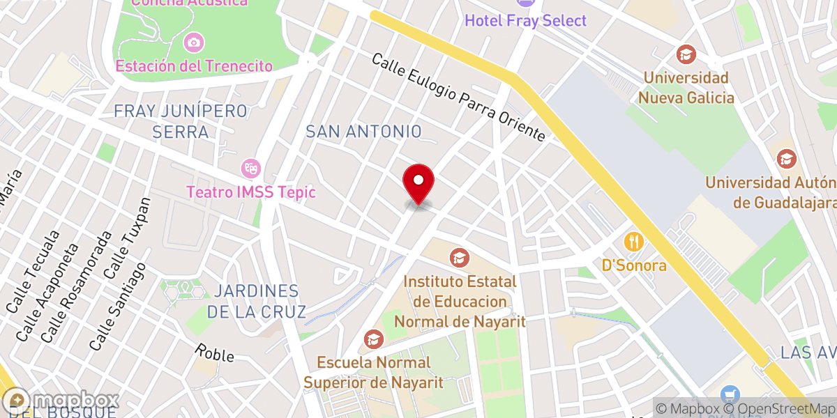 Map showing location of Centro Cristiano Barak Asambleas de Dioos