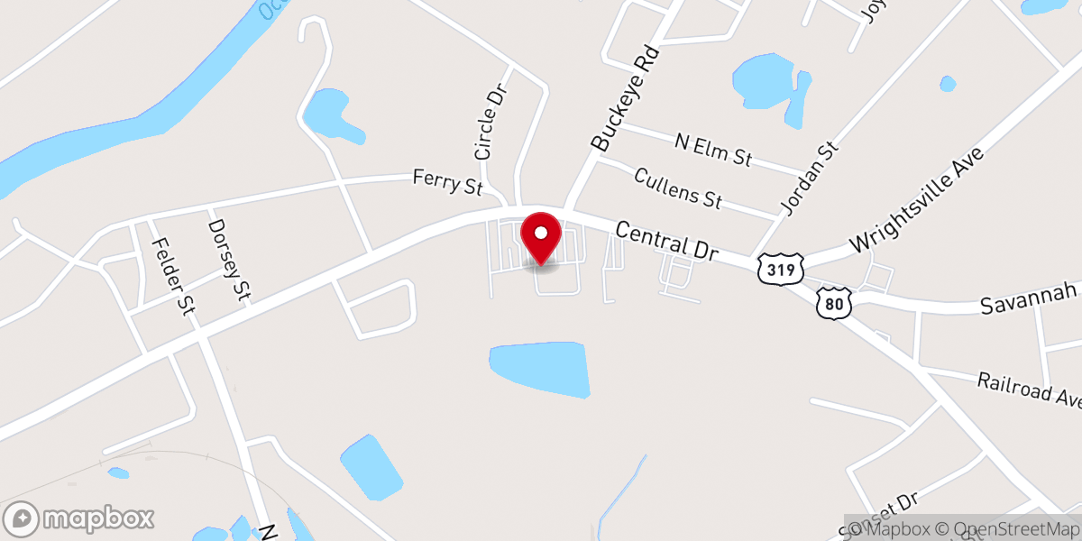 Map showing location of New Life Apostolic Church