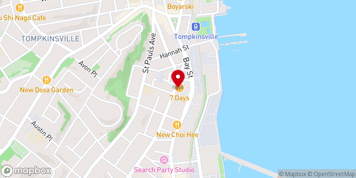 Map showing location of Crunch Fitness - Staten Island