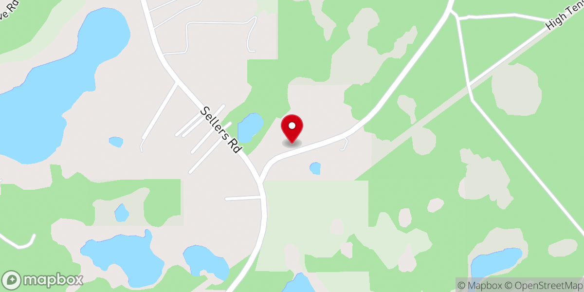 Map showing location of Solid Rock Bible Church