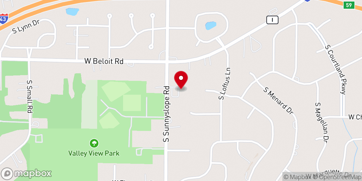 Map showing location of Our Lord's United Methodist Church