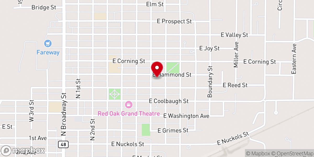 Map showing location of First United Methodist Church