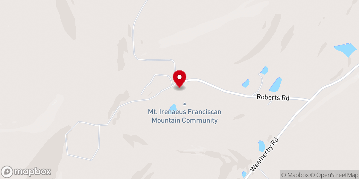 Map showing location of Mt Irenaeus