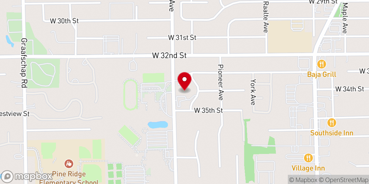 Map showing location of Providence Church
