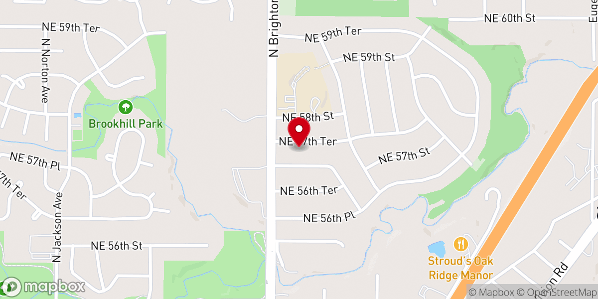 Map showing location of Karen Grace Baptist Church