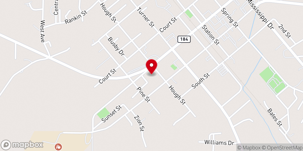 Map showing location of Latter Rain Church