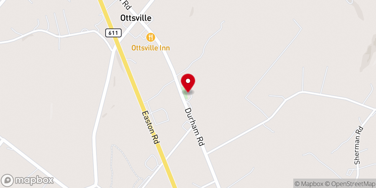 Map showing location of Red Hill Saint Lukes United Church of Christ
