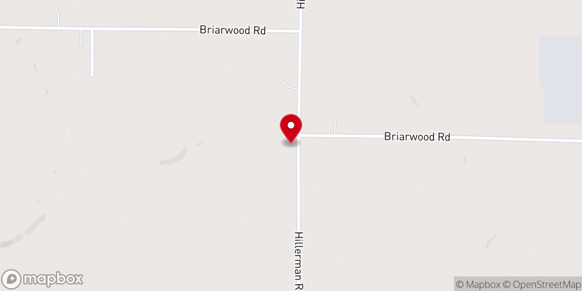 Map showing location of Hillerman Baptist Church