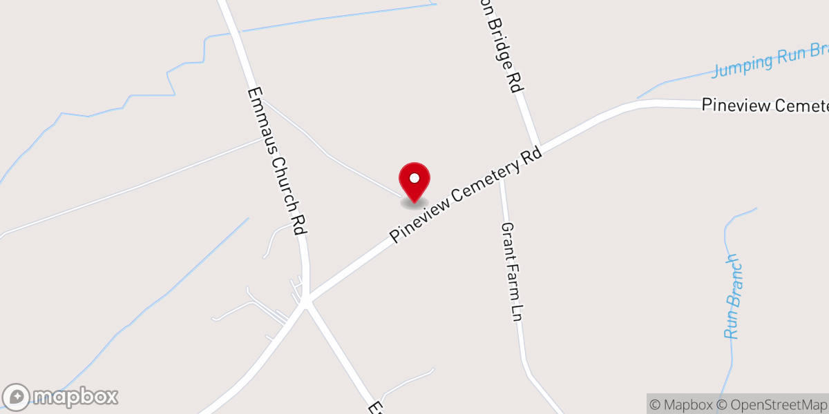 Map showing location of Smith chapel