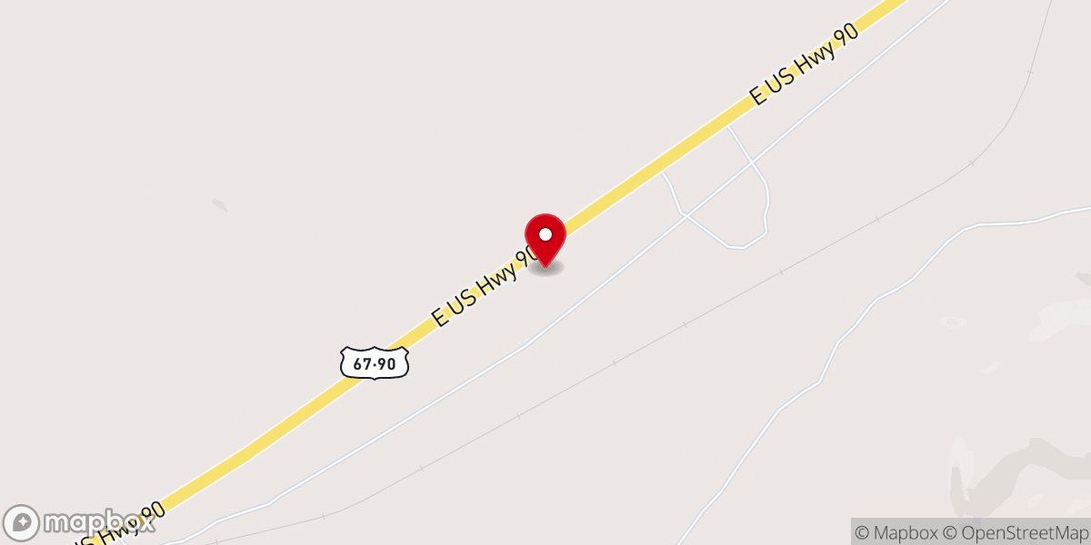 Map showing location of Big Bend Cowboy Church